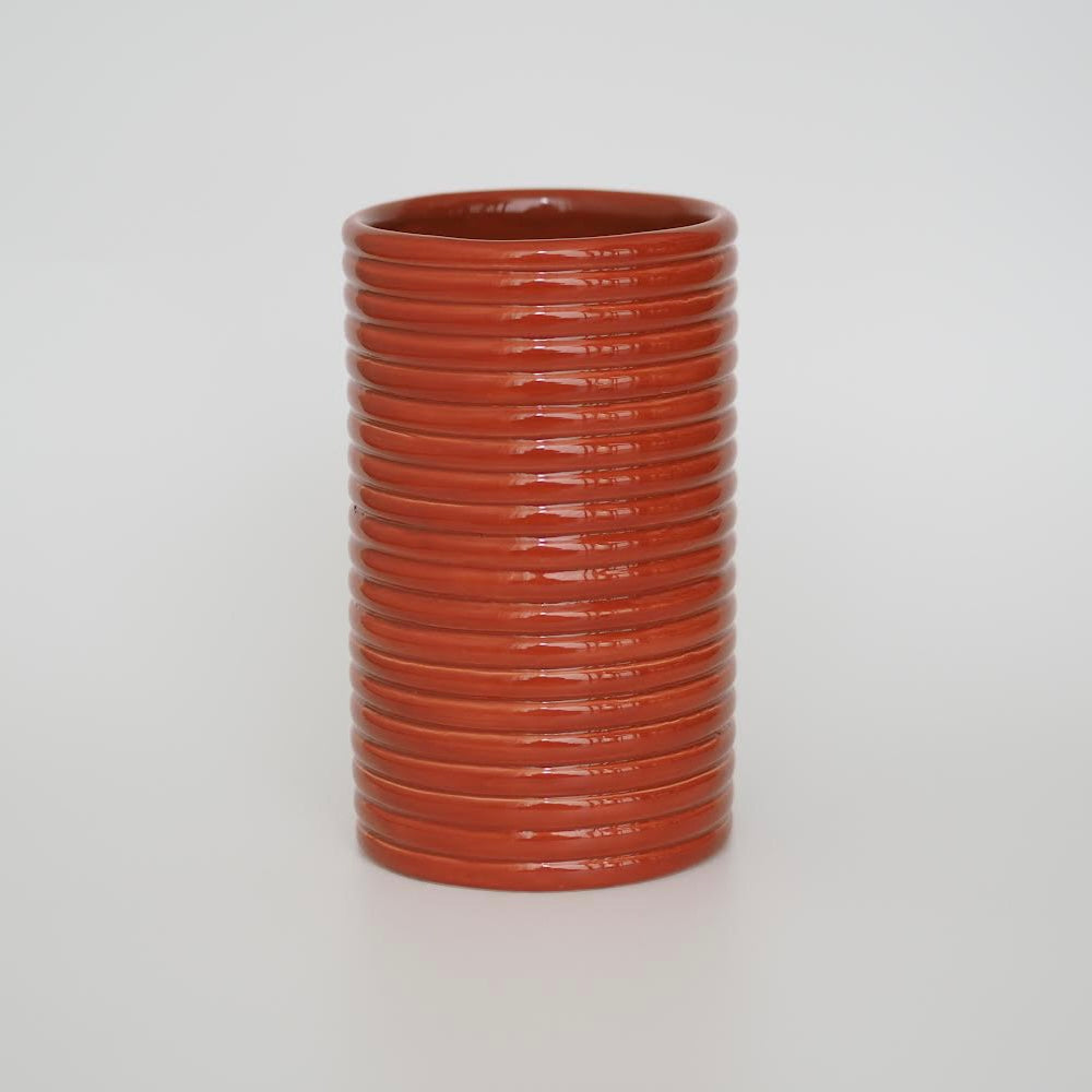BERTRAN VASE - BRICK RED